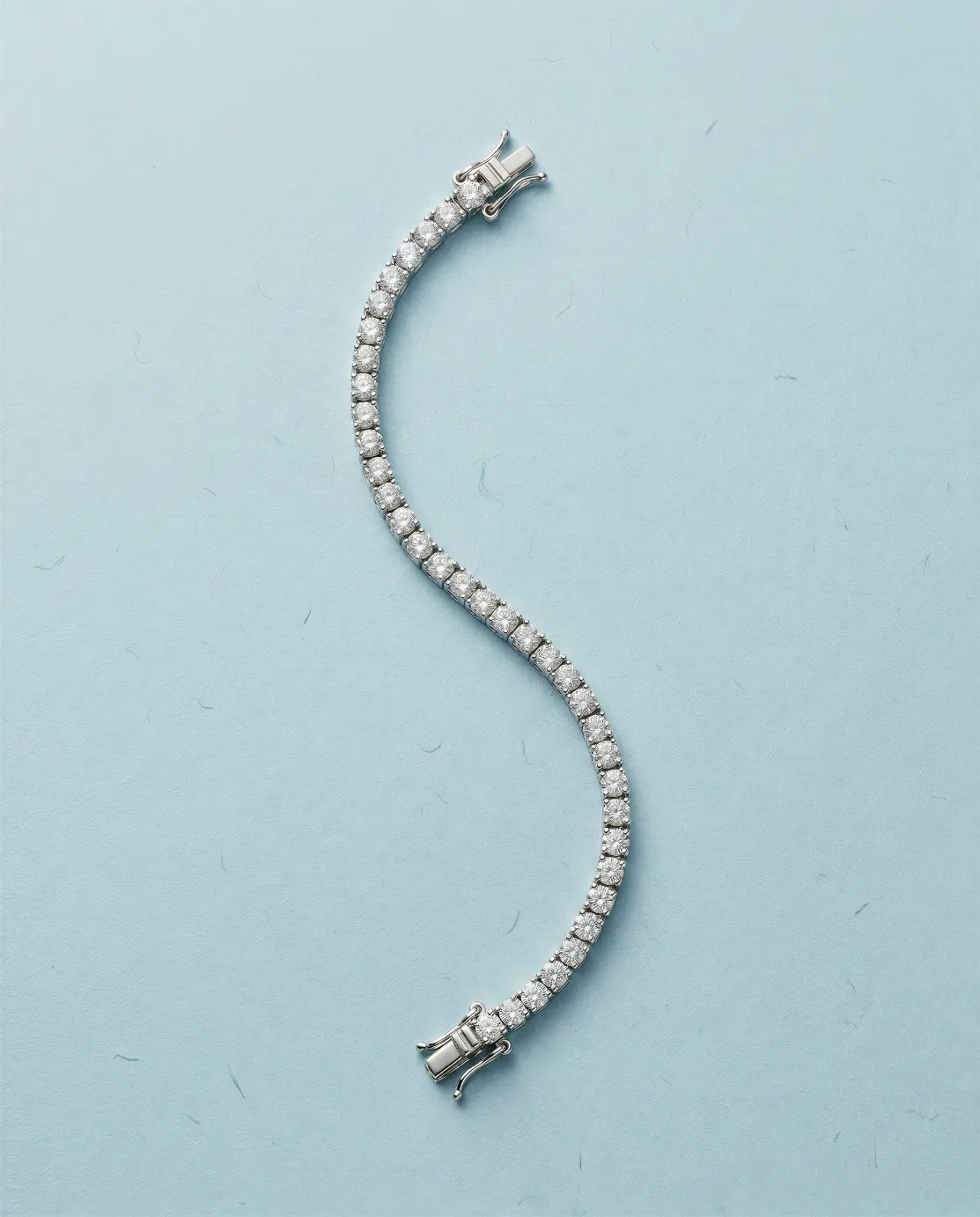 VJ02.1 Celeste Round Tennis Bracelet - Image 1