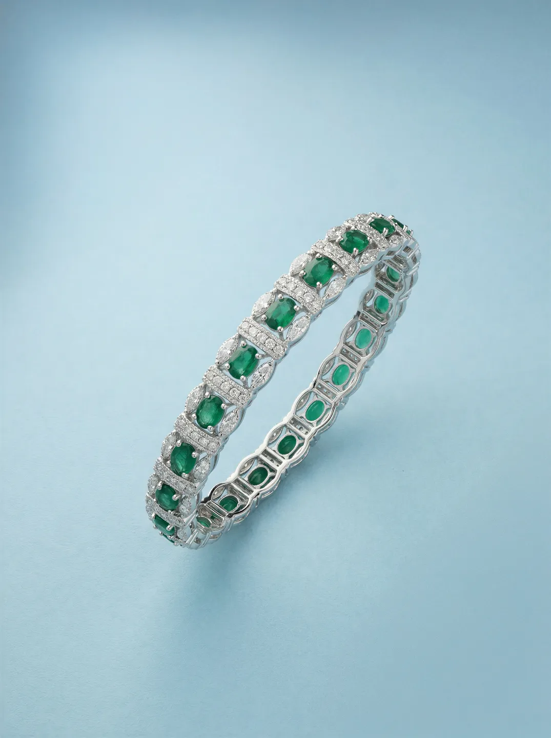 VJ09.1 Emerald Royale Tennis Bracelet - Image 1