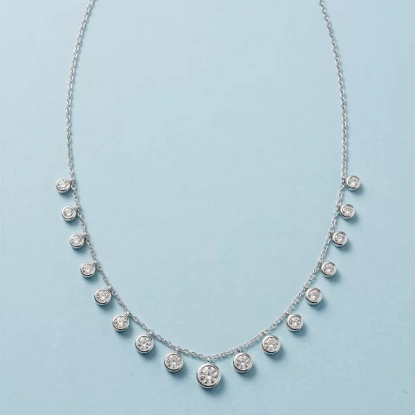 Celeste Drop Diamond Necklace