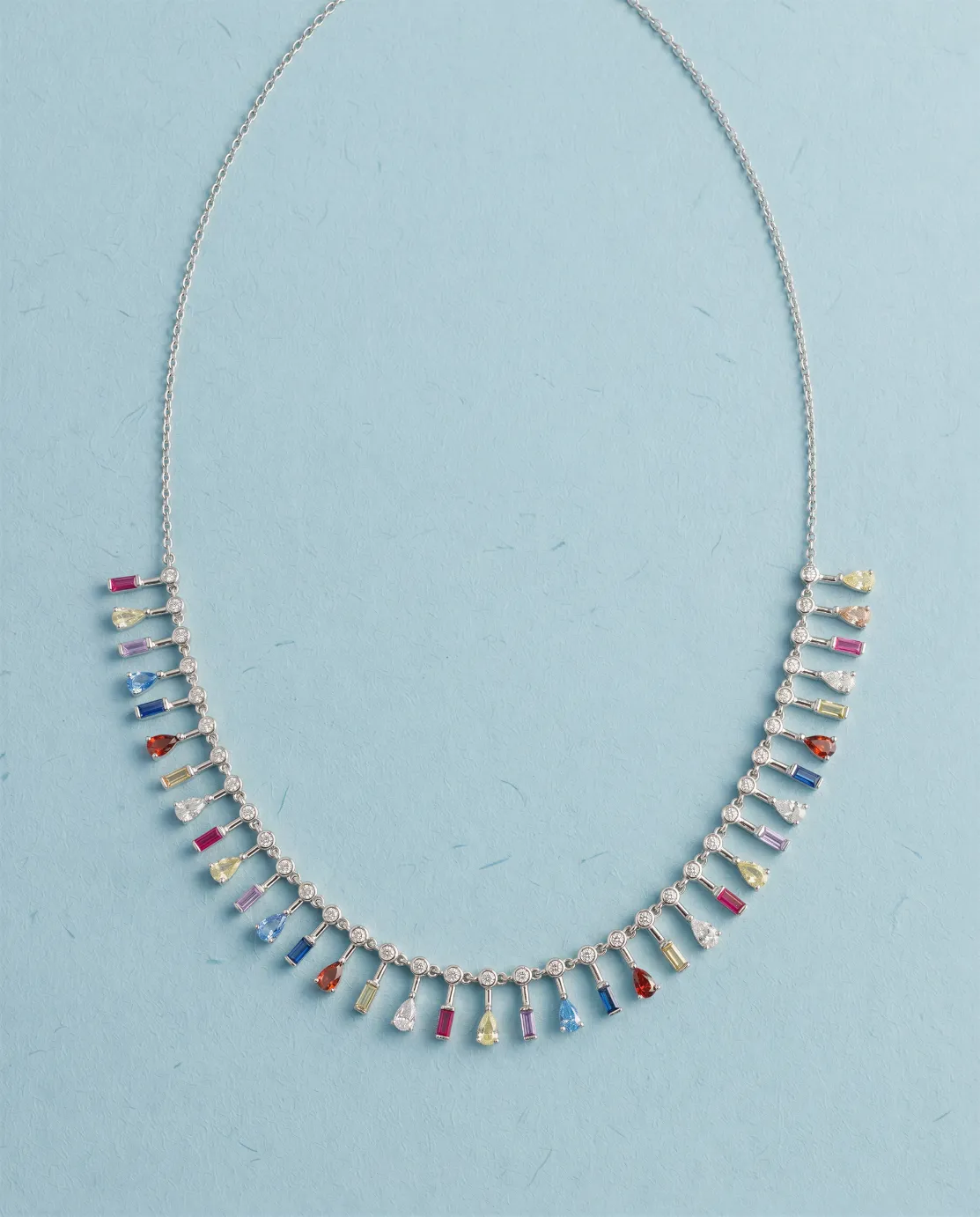 VJ22.1 Prism Charm Diamond Necklace - Image 1