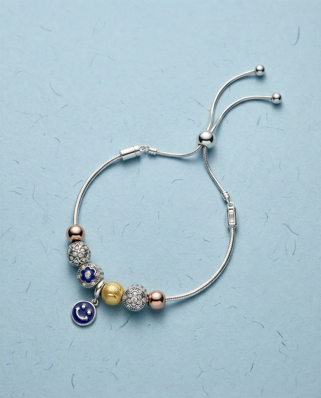 VJ39.1 Smiley Luxe Charm Bracelet - Image 1