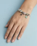 Emerald Heart Charm Bracelet - Image 2