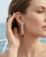 Scarlet Drop Earrings - Image 2