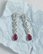 Scarlet Drop Earrings - Image 3