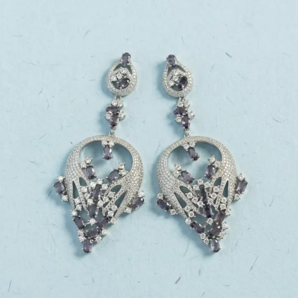 Amethyst Aura Earrings